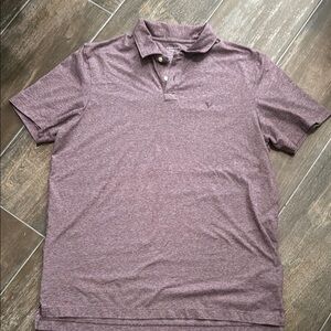 American Eagle Outfitters purple maroon Polo Knit Casual